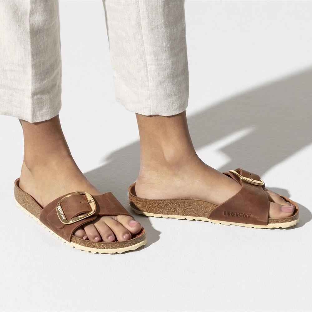 Madrid Big Buckle Slide Sandal